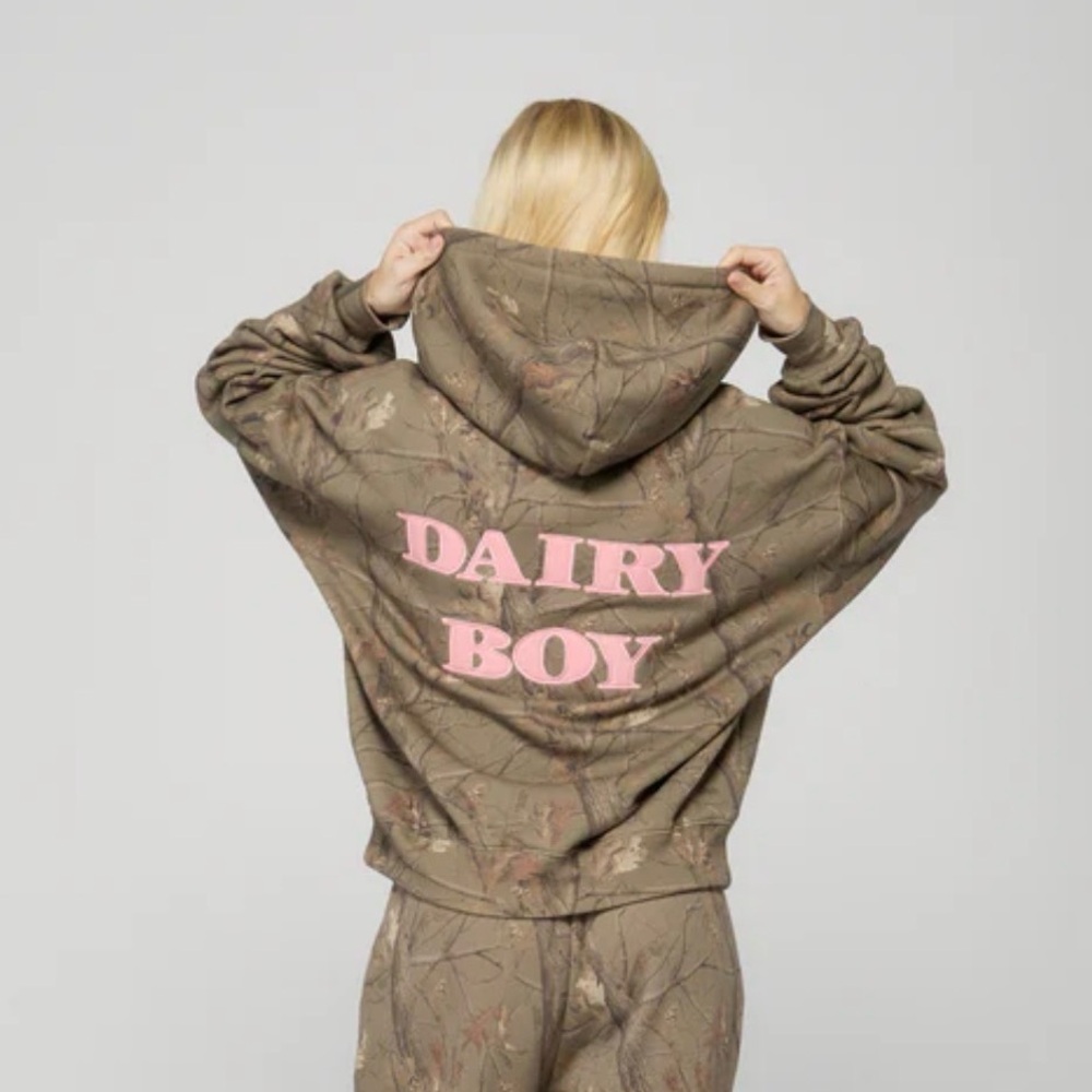 Dairy Boy Pink Camo Hoodie - PRICE FIRM